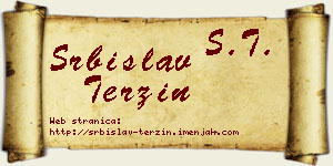 Srbislav Terzin vizit kartica